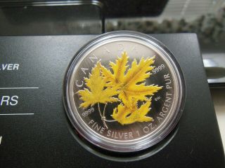 Canada - 2006 Colorized Silver Maple Leaf $5 - 1oz.  9999 Fine Silver - Omp
