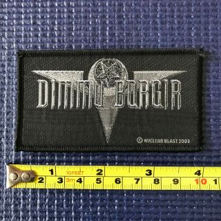 Dimmu Borgir Logo Embroidered Woven Sew On Patch From 2003