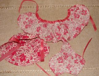 TAGGED TERRI LEE PINK FLORAL PLAYSUIT & HAT FOR 16 