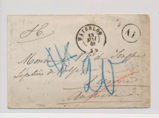 Lm32030 Belgium 1869 To Austria Cover With Good Cancels