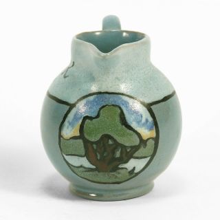 SEG Saturday Evening Girls Paul Revere Pottery landscape pitcher arts & crafts 2
