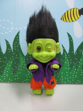 Halloween One Eyed Frankenstein (3) - 5 " Russ Troll Doll - With Minor Flaws