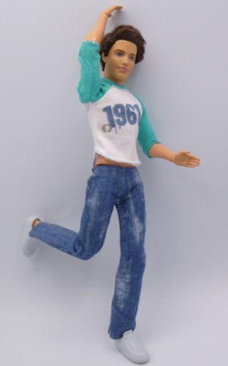 Barbie Rooted Hair Ryan Ken Fashionistas Doll Posable Articulated Arms Legs