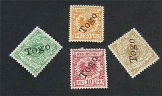 Nystamps German Togo Stamp 1a//5 Og H $55