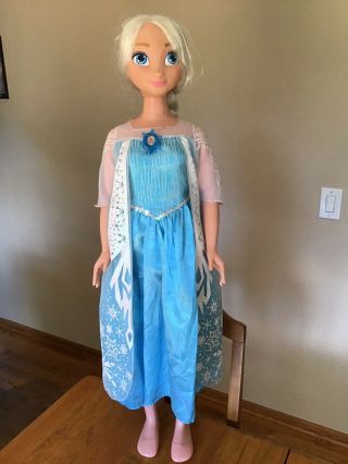 Disney’s Frozen Elsa 38 " My Size Giant Doll Jakks Pacific Read