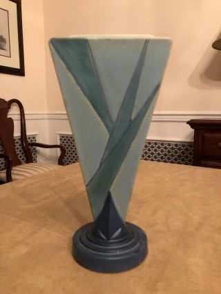 Roseville Pottery Futura Vase 388 - 9 Frank Ferrell Design circa 1924 2