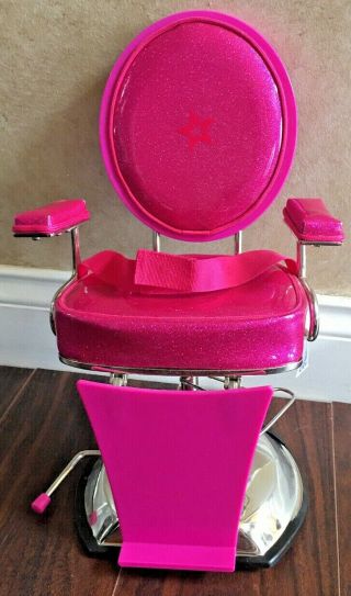 American Girl Hair Stylist Pink Salon Styling Chair Beauty Parlor