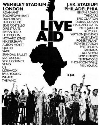 1985 Live Aid Wembley Stadium Queen Freddie Mercury 8 X 10 Glossy Photo Poster