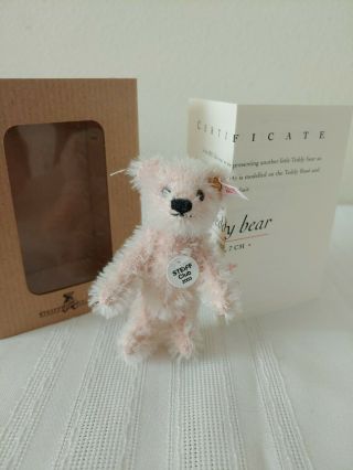 Steiff Club Gift 2003 Rose Teddy Bear 7cm With Certificate & Box