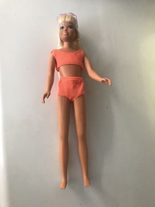 1975? Malibu Skipper Barbie Doll Twist Waist Sunglasses Perfect Hair Japan