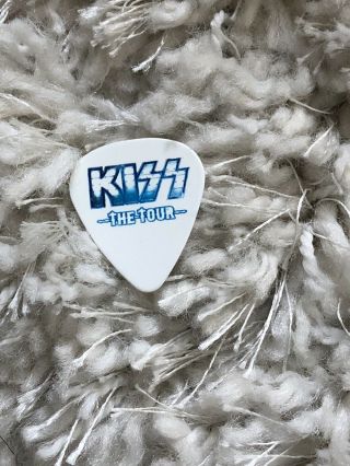 KISS THE Tour Rare Band Icon Guitar Pick Signed Gene Simmons Rock Bass Demon 3