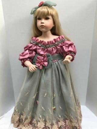 Porcelain Doll By Shoe Stoppers 26” Tall (u)