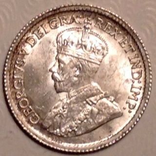 1920 Canada George V Five 5 Cents Uncirculated Unc