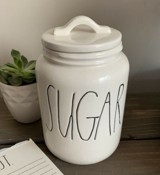 Rae Dunn First Edition Magenta Exclusive Sugar Canister