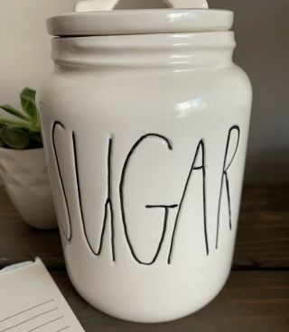 Rae Dunn First Edition Magenta Exclusive Sugar Canister 2