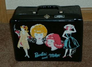 Vintage Barbie And Midge Vinyl Lunch Box - - 1965