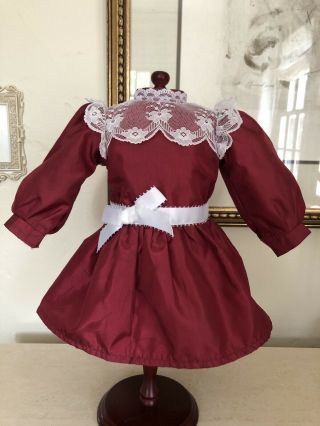Pleasant Company American Girl Samantha Cranberry Party Christmas Dress 1989