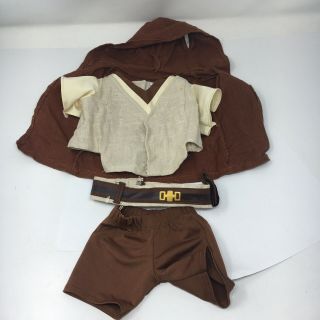 4 Pc Build A Bear Workshop Yoda Star Wars Outift Shirt Jacket Pants Belt Retired
