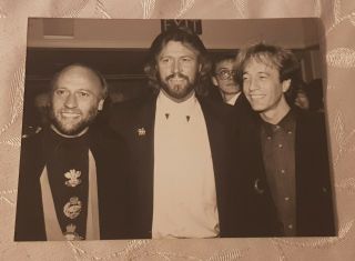 Bee Gees - Barry,  Maurice And Robin Press Photo May 1989 15x20cm