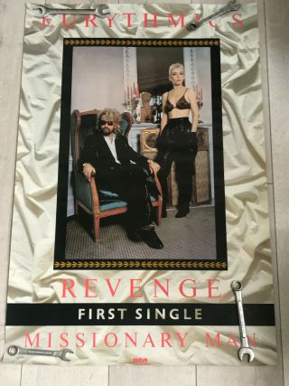 Rare Eurythmics Revenge Music Store Promo Poster Annie Lennox