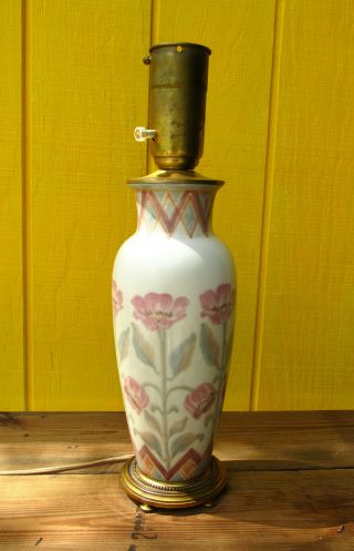 Rookwood Vellum Porcelain Lamp/vase Margaret Helen Mcdonald Signed 1936 Usa