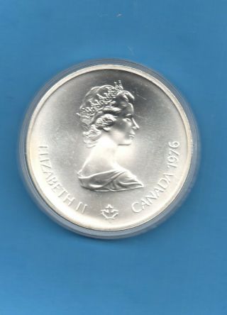1976 Canada Montreal Olympic Silver $10 Soccer bu Coin 1.  4453 oz 2