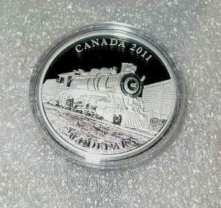 2011 Canada Silver $20 Dollars Transportation D - 10 Locomotive Train Proof