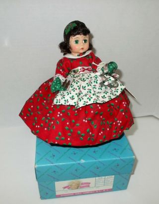 1993 Madame Alexander 8 " Doll " Lil Christmas Cookie " 341 Box & Stand