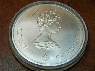 1973 Canada Rcm 10 Dollar Silver 1976 Montreal Olympic Games Silver Coin