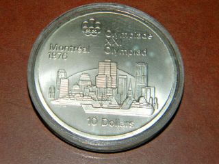 1973 Canada RCM 10 Dollar Silver 1976 Montreal Olympic Games Silver Coin 2