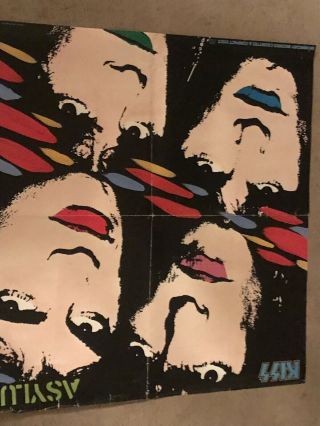 Vintage 1985 Kiss Asylum Lp Promo Poster Mercury 24x24in