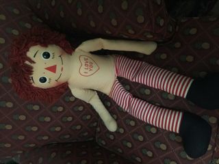 Vintage Raggedy Ann Doll Large 30inch Size Outfit