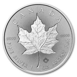 2018 $5 Canada 1 Oz Silver Incuse Maple Leaf Coin