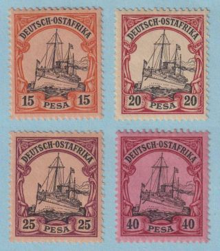 German East Africa 15 - 18 Hinged Og No Faults Extra Fine - W535