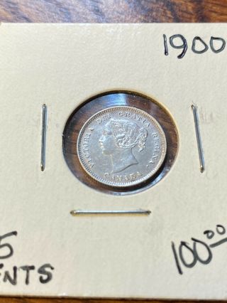 1900 Canada 5 Cents Au