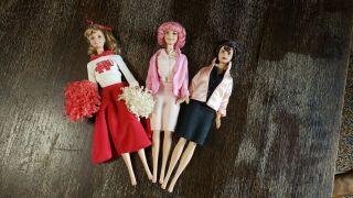 Mattel Barbie As " Sandy,   Frenchie,  " And " Rizzo " From Grease.  Unboxed.