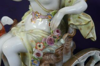 19th Century Meissen Porcelain Figural Group of Venus and Chariot - Minor Damage 3