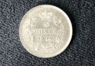 1900 Canada 5 Cents Round 0 