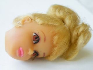 1 Vintage Mod Era Growin Pretty Hair Francie Barbie Doll Head Only