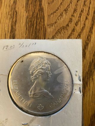 1973 Canada.  925 Silver $10 1976 Montreal Olympics Skyline Coin 48.  6g/1.  56 T Oz.