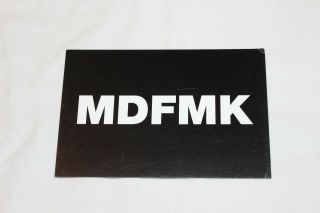 Mdfmk Promo Postcard - Mdfmk