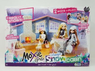 Moxie Girlz Girls Magic Snow Cabin Dollhouse Playset W/ Box & Accessories