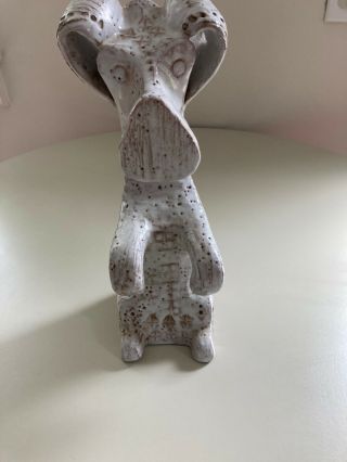 Aldo Londi Bitossi Raymor Art Pottery Scottie Dog Figure Vtg Mcm Italy