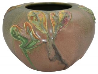 Ephraim Faience Pottery 2007 Experimental Leaf Vase