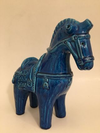 Horse Pottery Rimini Blue Bitossi Aldo Londi Raymor