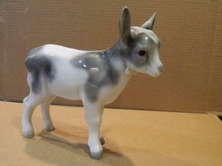 Hutschenreuther Lhs Baby Goat Figurine Grey & White Vintage