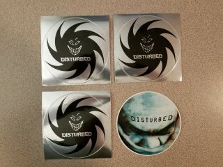 Four Disturbed The Sickness Rare Promo Stickers 