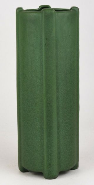 Weller Pottery Bedford Matte Green 12 " Tall Vase Arts And Crafts