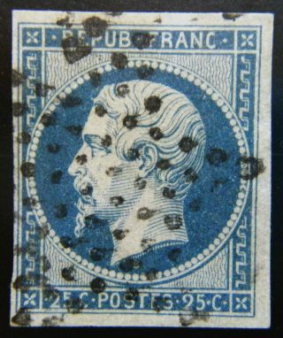 France Stamp 1852 25c President Louis Napoleon Scott 11