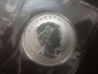 2004 Canada $5 1oz Gemini Privy Mark Silver Maple Leaf coin Zodiac series 2